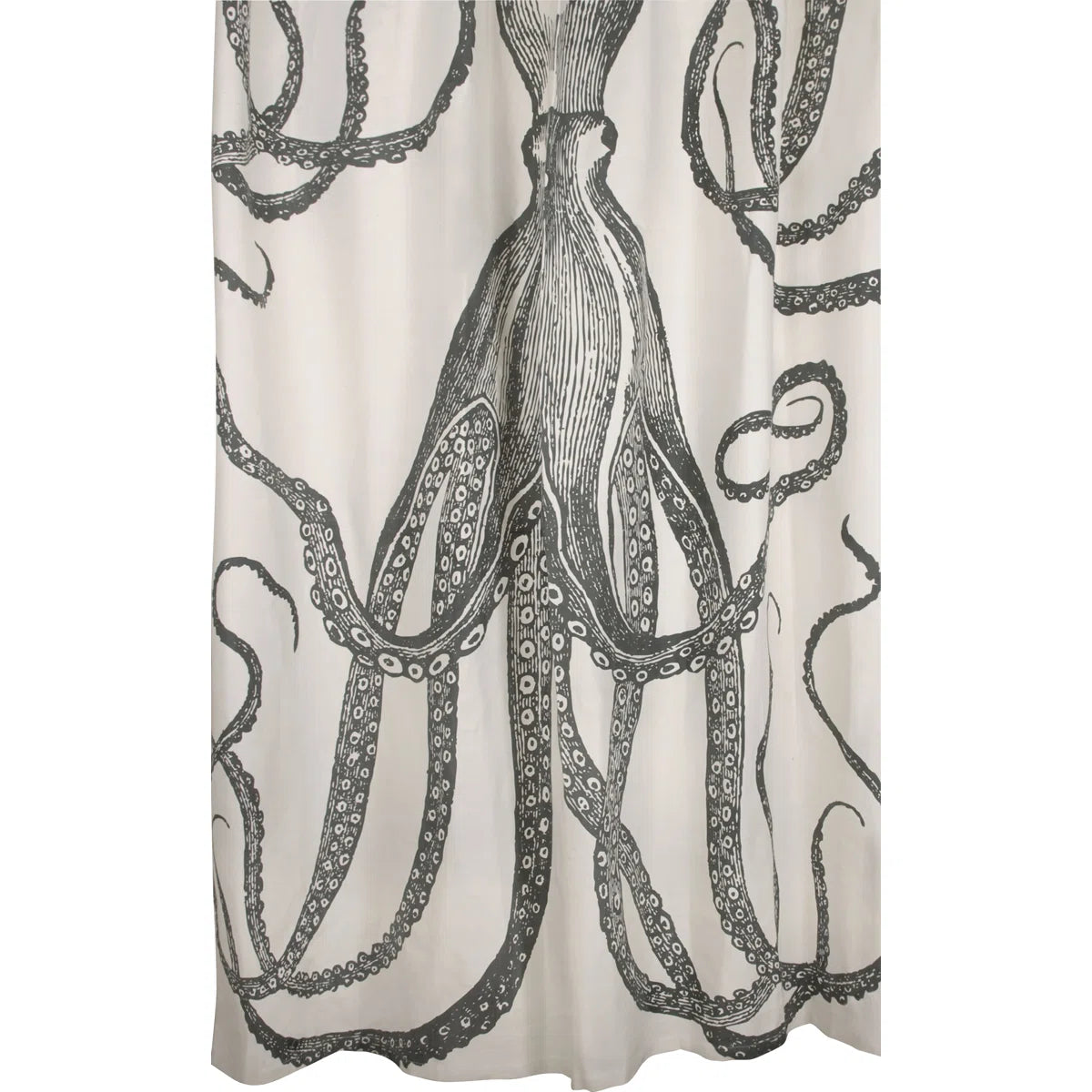 Shower Curtain - Evgeniya Octopus Cotton Shower Curtain