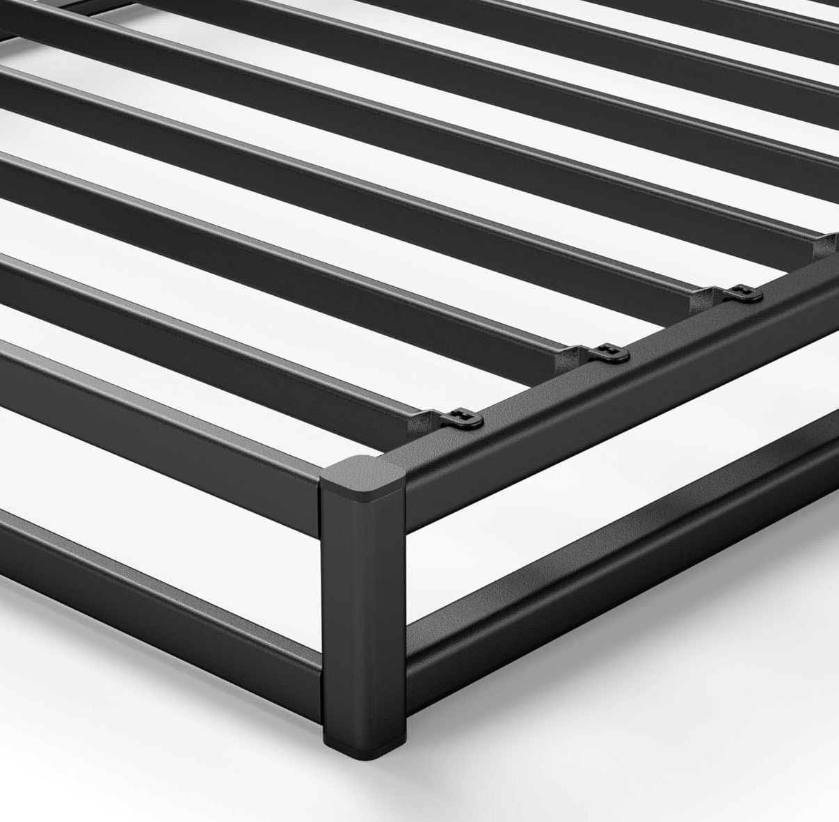 Mattress Support - 4 Inch Box Spring with Cover, Mattress Foundation, White