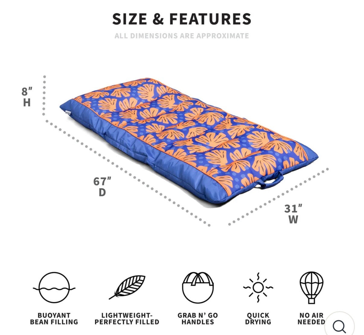 Pool Lounger - Kona® Pool Lounger Float w/ Headrest