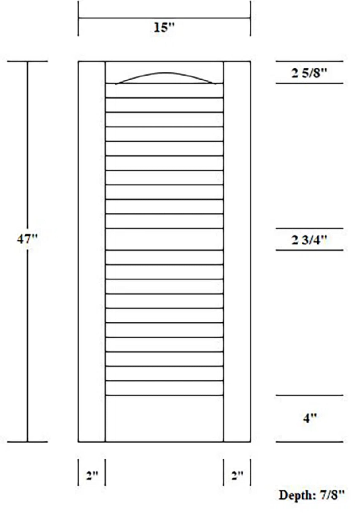 Shutters - 47”H x 15” W Burgundy Set of 2 - WF9.25.25