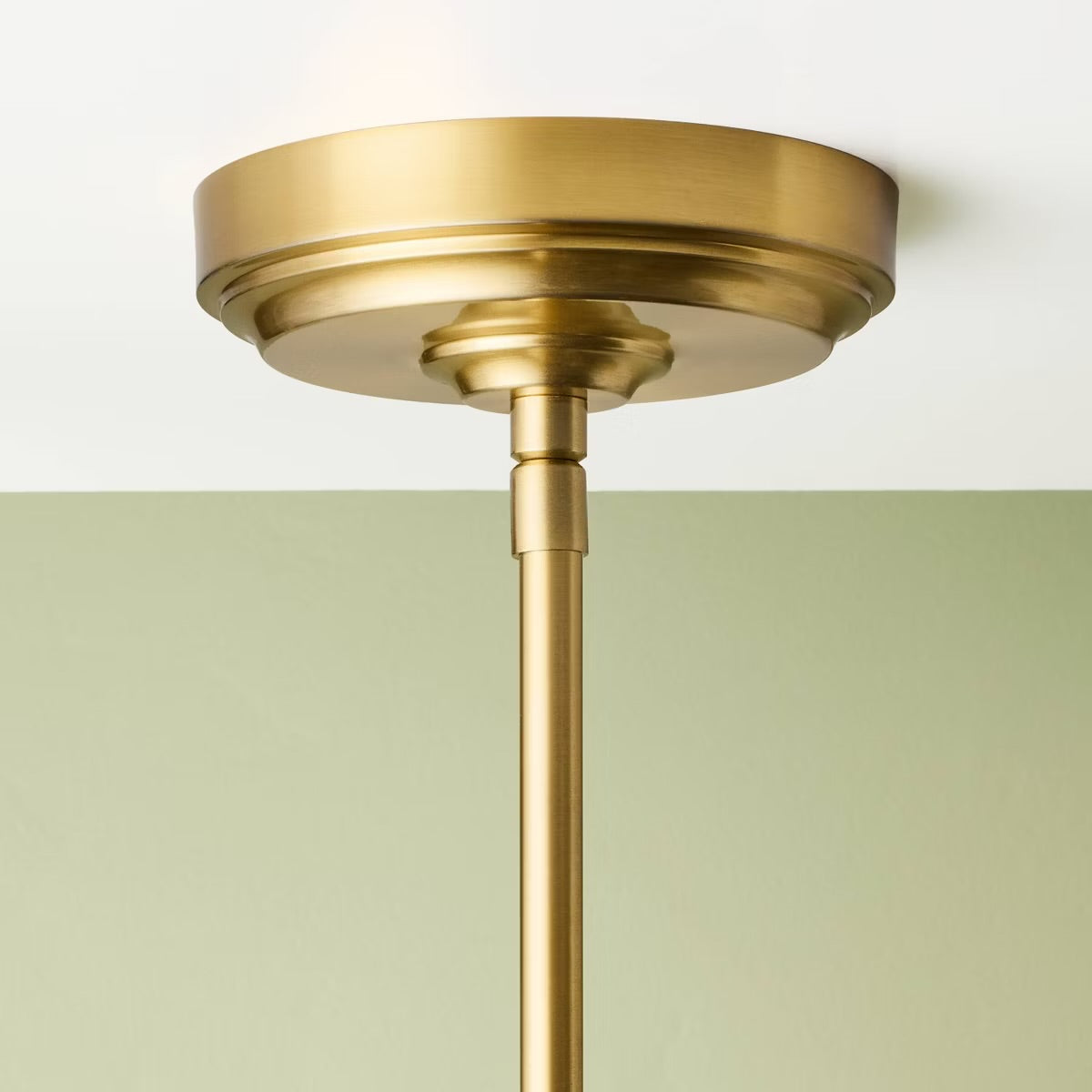 Pendant - Brass with Rattan Shade Pendant Light - TG11.3.25