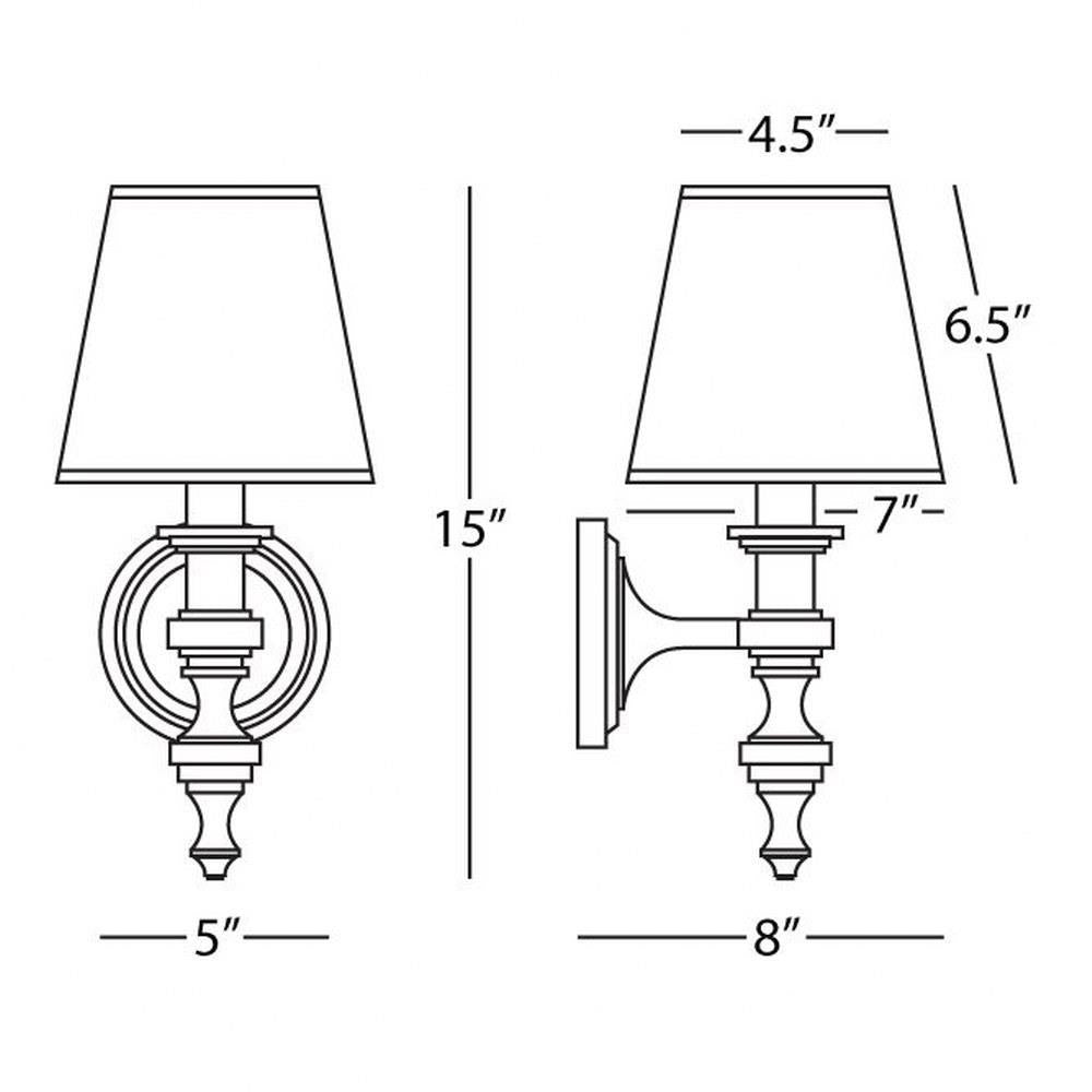 Sconce - Arthur Light with Shade Robert Abbey Wall Sconce - T&F5.19.25