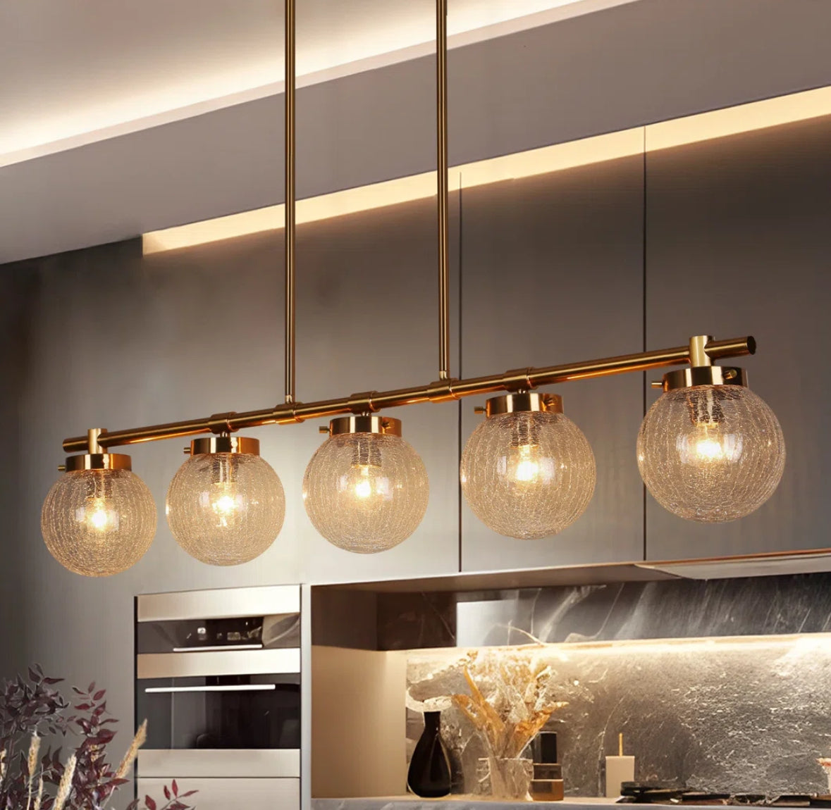 Chandelier - Linear Beesley 5 light - WF