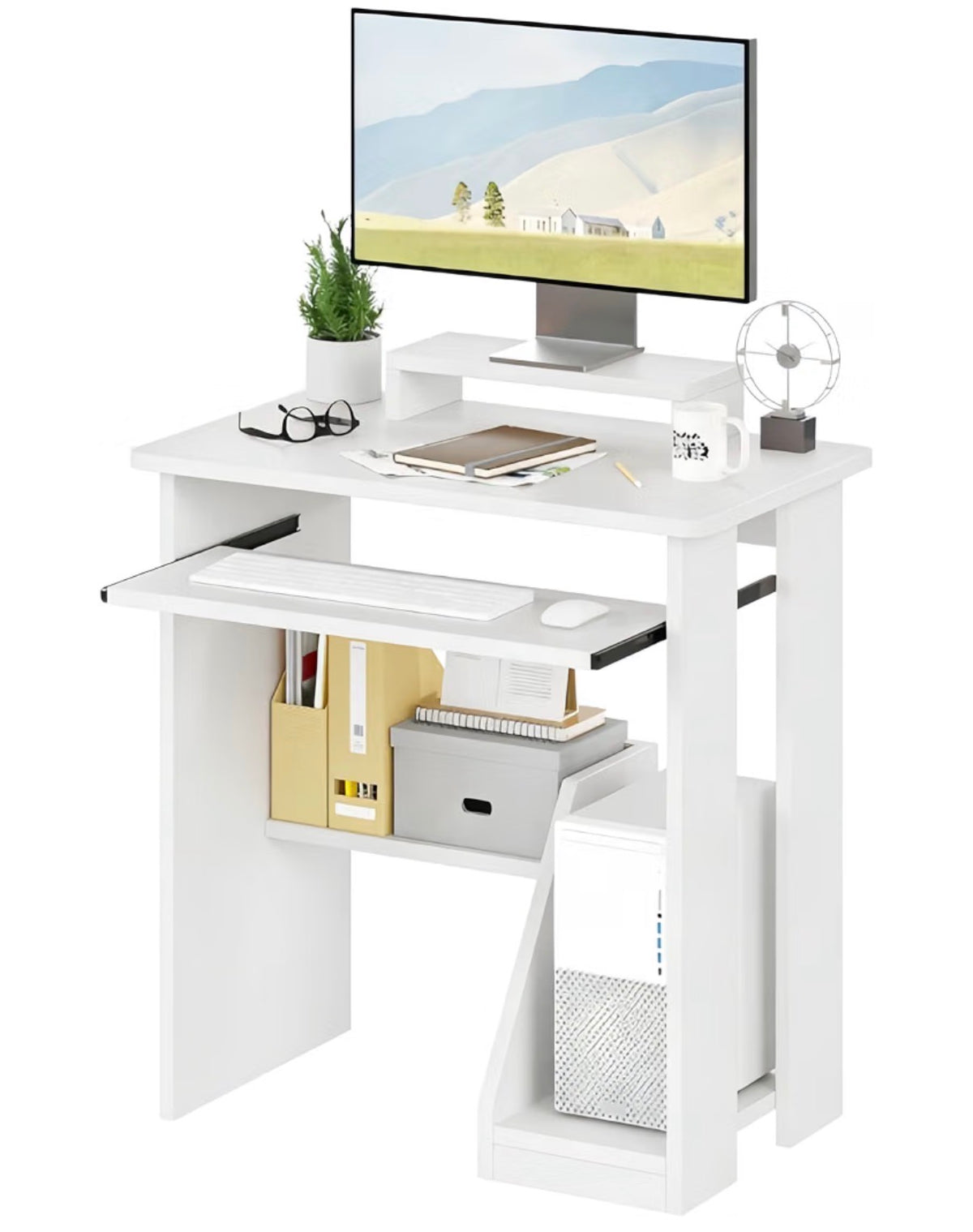 Desk - Modern Simple Computer Desk with Storage