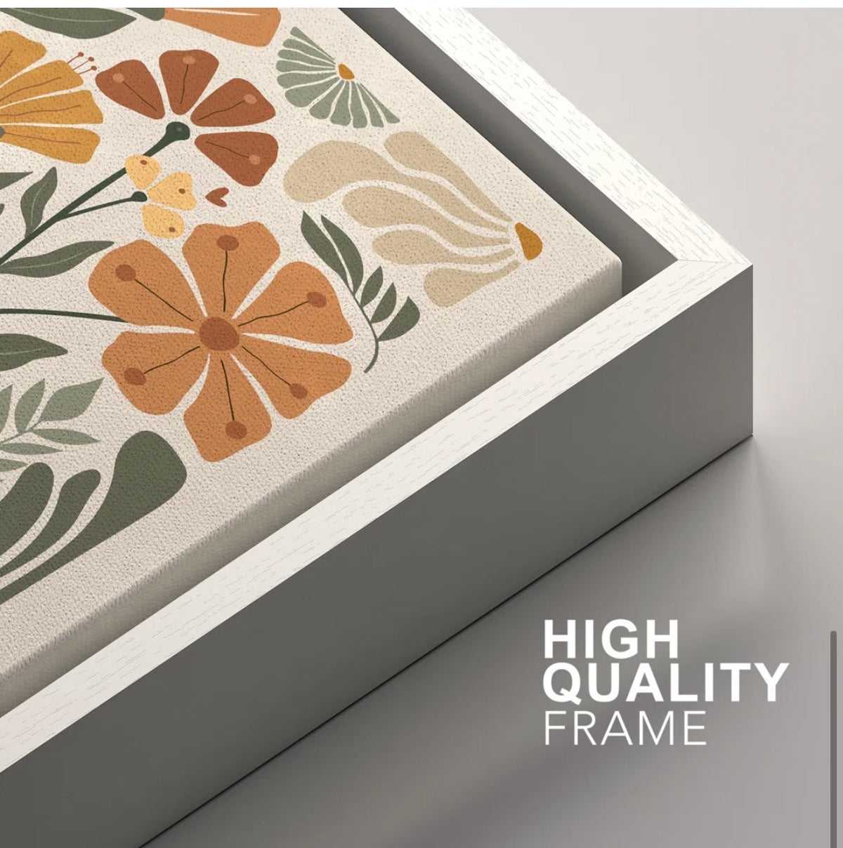 Framed Print Set of 2 - 16” W x 24” H (each) “Plant Abstraction”