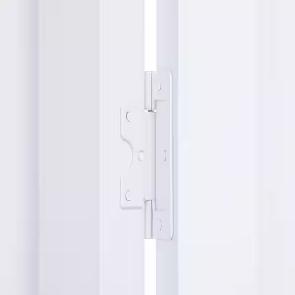 Bi- Fold Door - 24 in. x 80 in. Seabrooke 6-Panel Raised Panel White Hollow Core PVC Vinyl Interior Bi-Fold Door