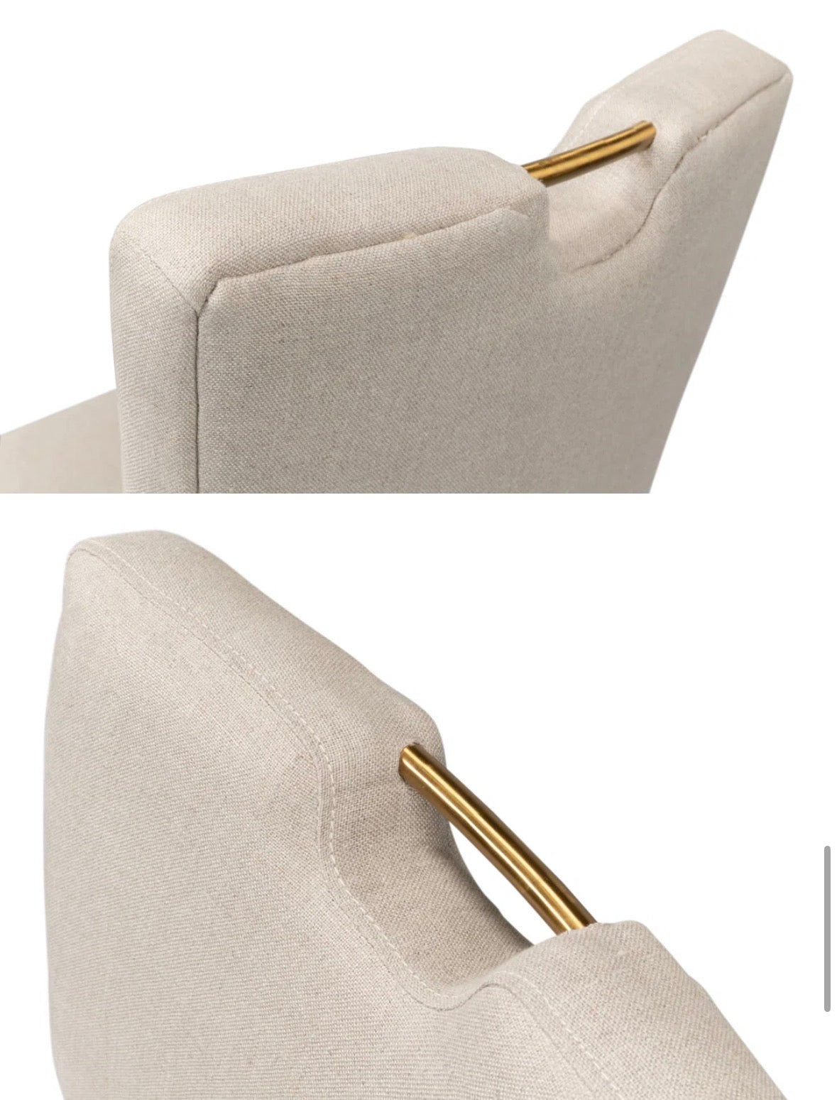 Chair Set of 2 - Accent Chair Landon Linen Ash - WF1.24.26