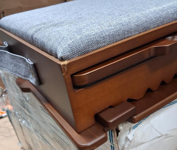 Lap Desk - Sidekilx Wooden Tilting Lap Desk with Internal Storage and Slide-Out - WF1.3.26