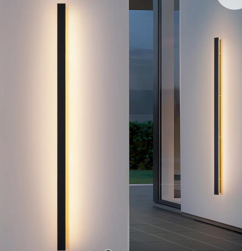 Sconce - Barde Slender Sideway Outdoor Hardwired Bar Wall Sconce with LED Light Source - WF12.4.25