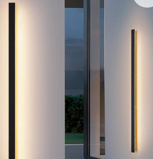 Sconce - Barde Slender Sideway Outdoor Hardwired Bar Wall Sconce with LED Light Source