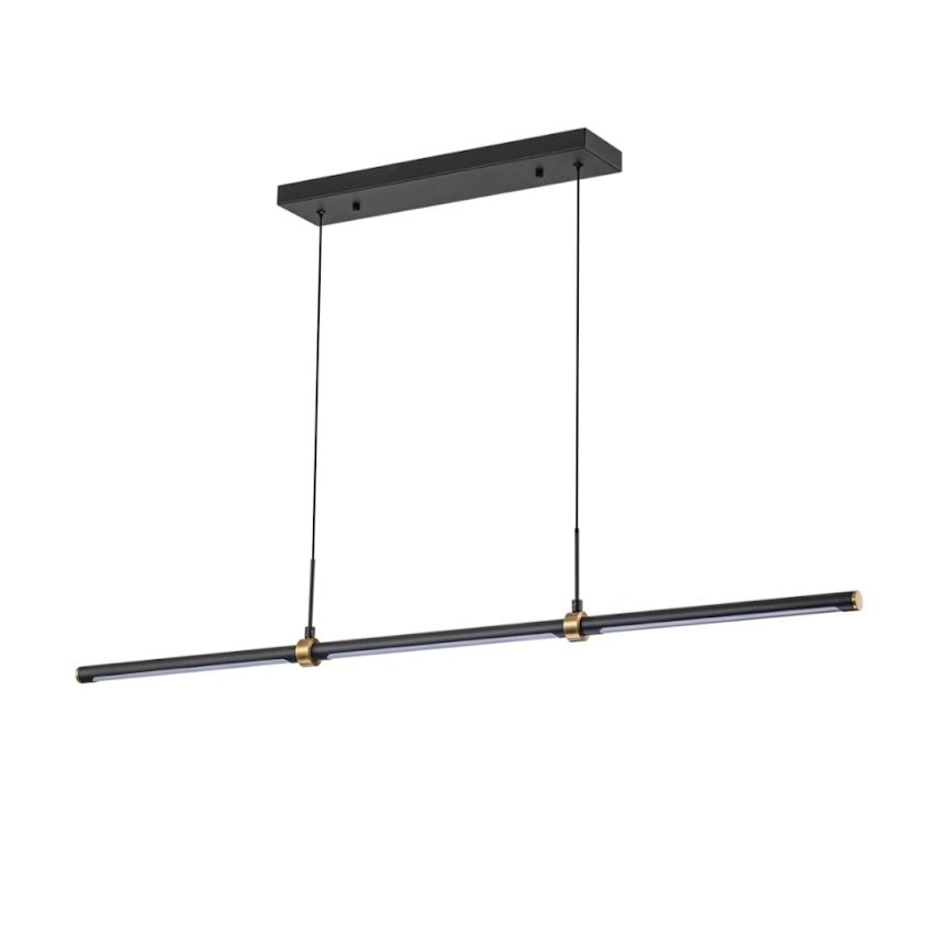 Pendant - Ailah 3 - Light Matte Black LED Kitchen Island Pendant - WF1.3.26