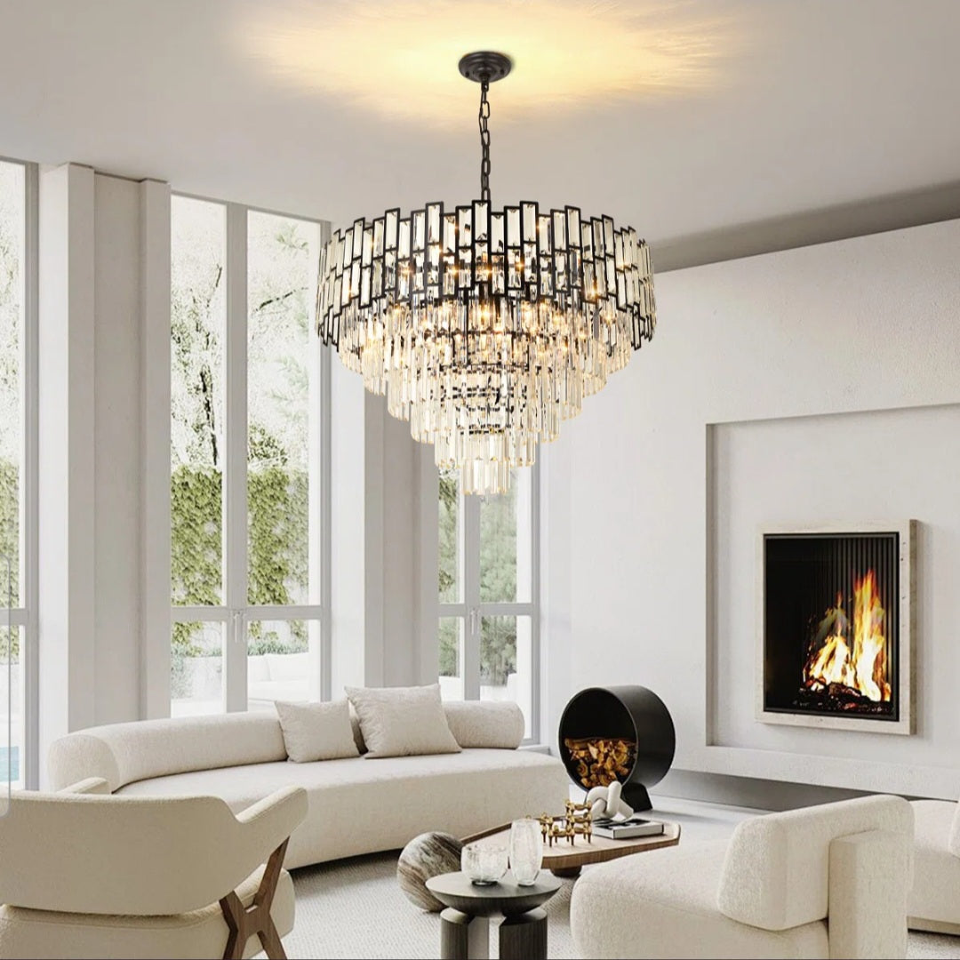 Chandelier - Imma Crystal Empire Chandelier with Crystal Accents - WF12.4.25