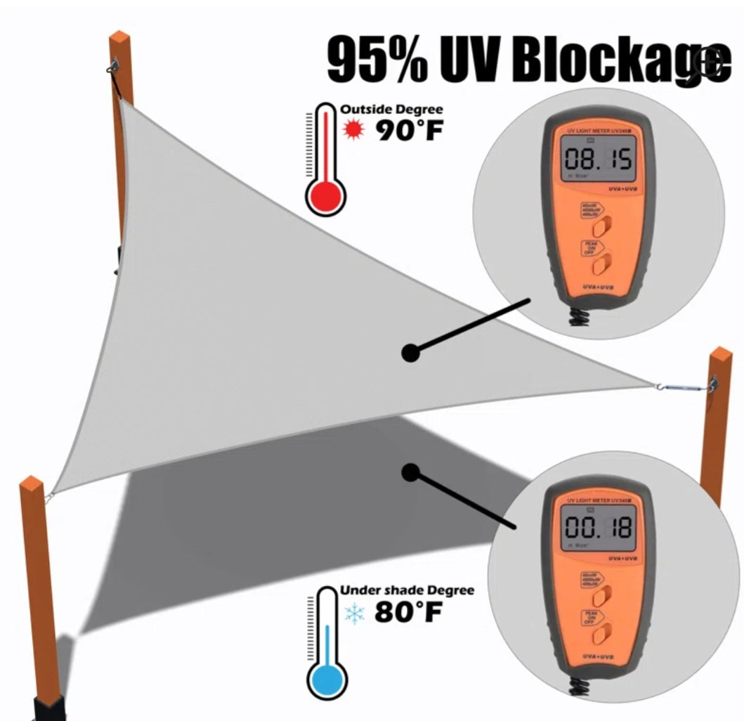 Shade Sail - 8’ x 9’ Rectangle Shade Sail