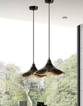 Pendant - Primrose Cone, Brown - WF