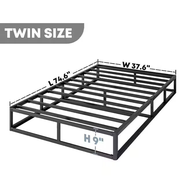 Mattress Support - Twin Size 9" High Box Spring with Cover