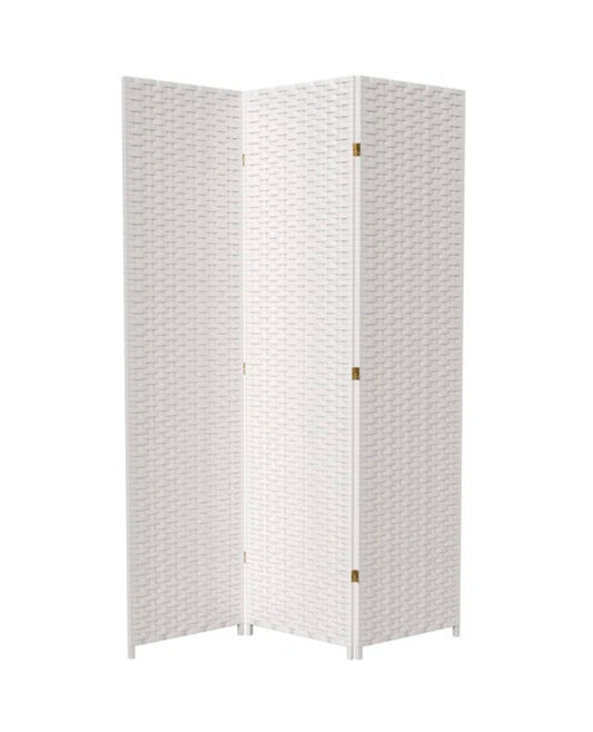 Room Divider - Amitis 7 Ft. Tall Woven Fiber Folding Room Divider