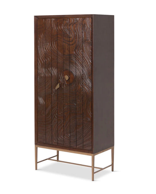 Accent Cabinet - Addison Faux Bois Tall Cabinet