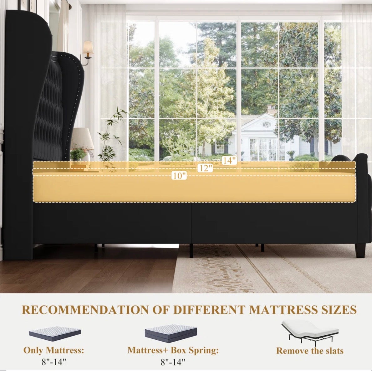 Bed - Queen Size Metter Upholstered Bed
