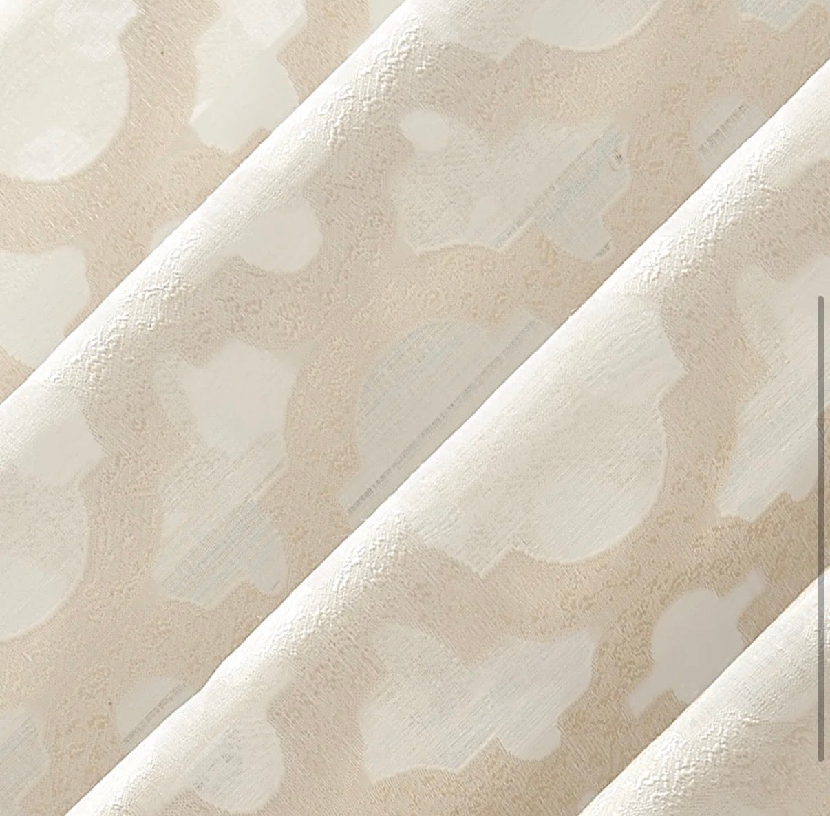Curtain - 52" x 95" Anuel Trellis Jacquard Sheer Rod Pocket Curtain Panel