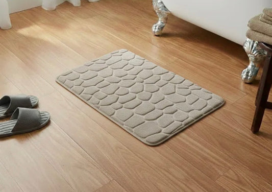 Rug - Cobble Stone Mat Memory Foam Bath Rug