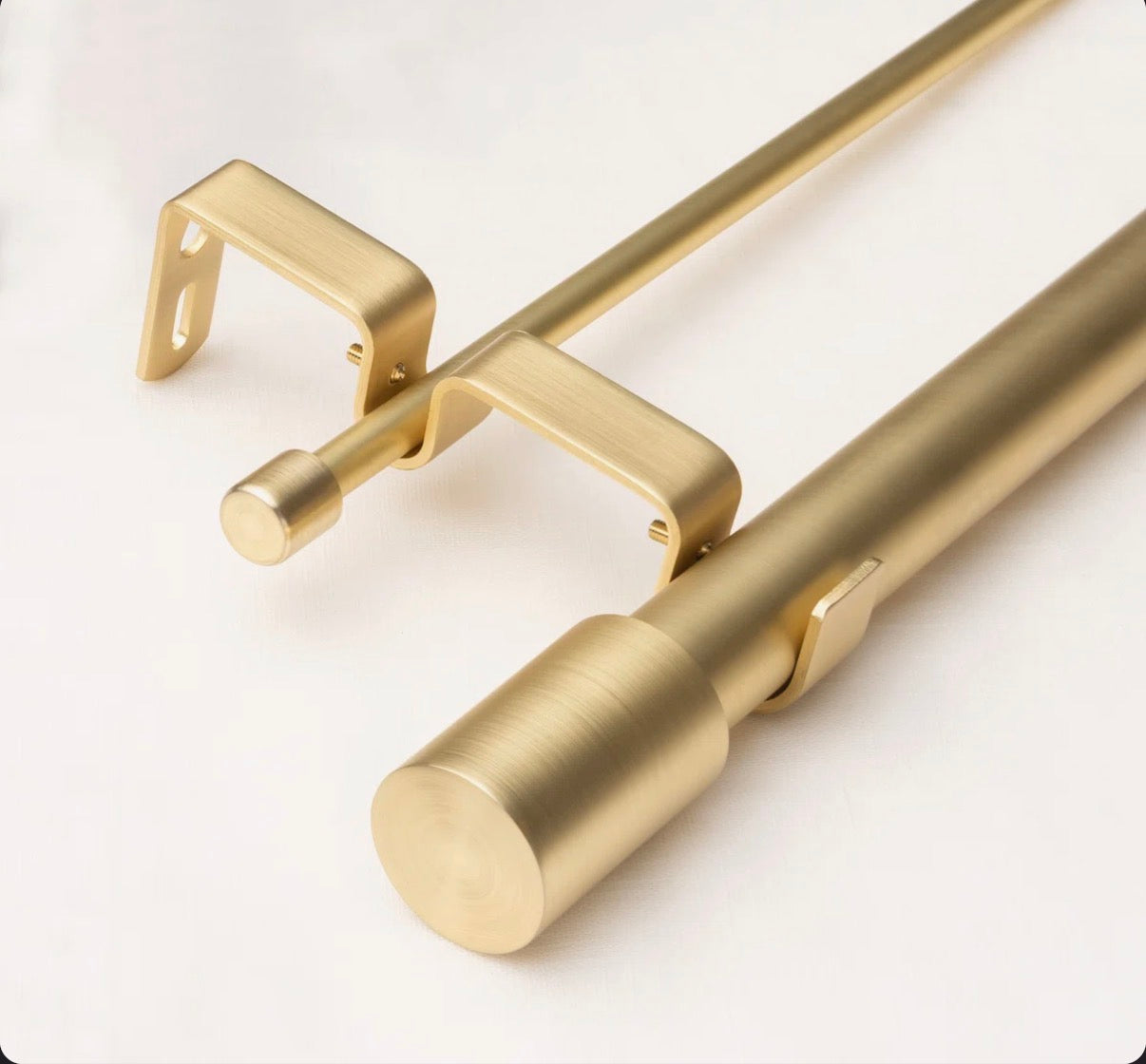 Curtain Rod - 48" - 84" Totham Adjustable 1" Double Curtain Rod (2 Available)
