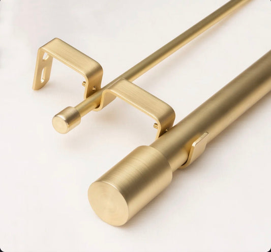 Curtain Rod - 48" - 84" Totham Adjustable 1" Double Curtain Rod (2 Available)