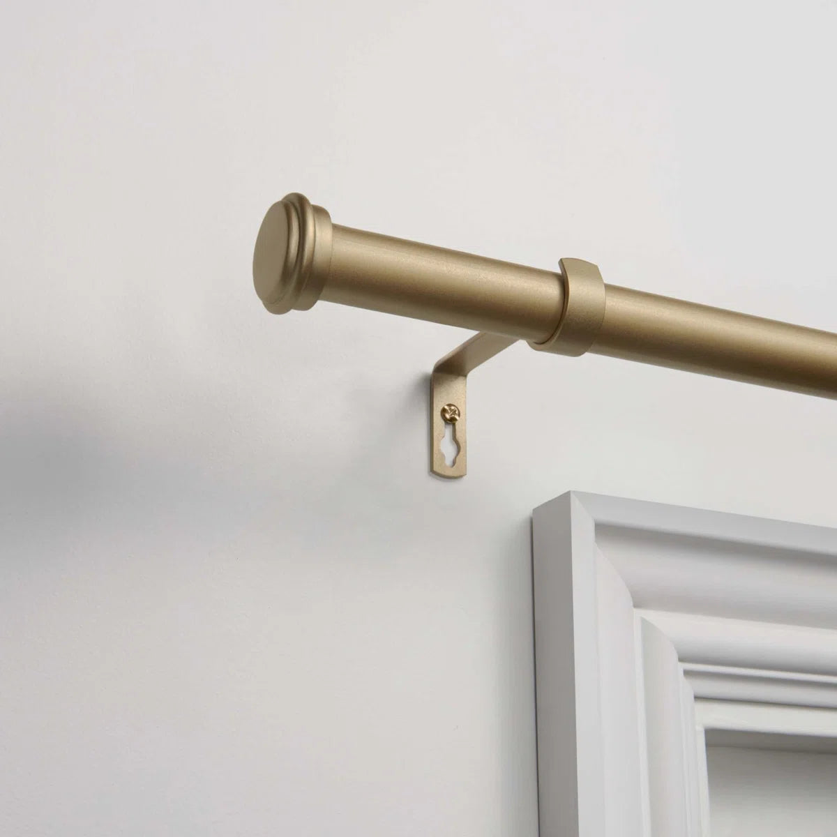 Curtain Rod - 36" - 72" Exclusive Home Topper 1" Curtain Rod and Finial Set