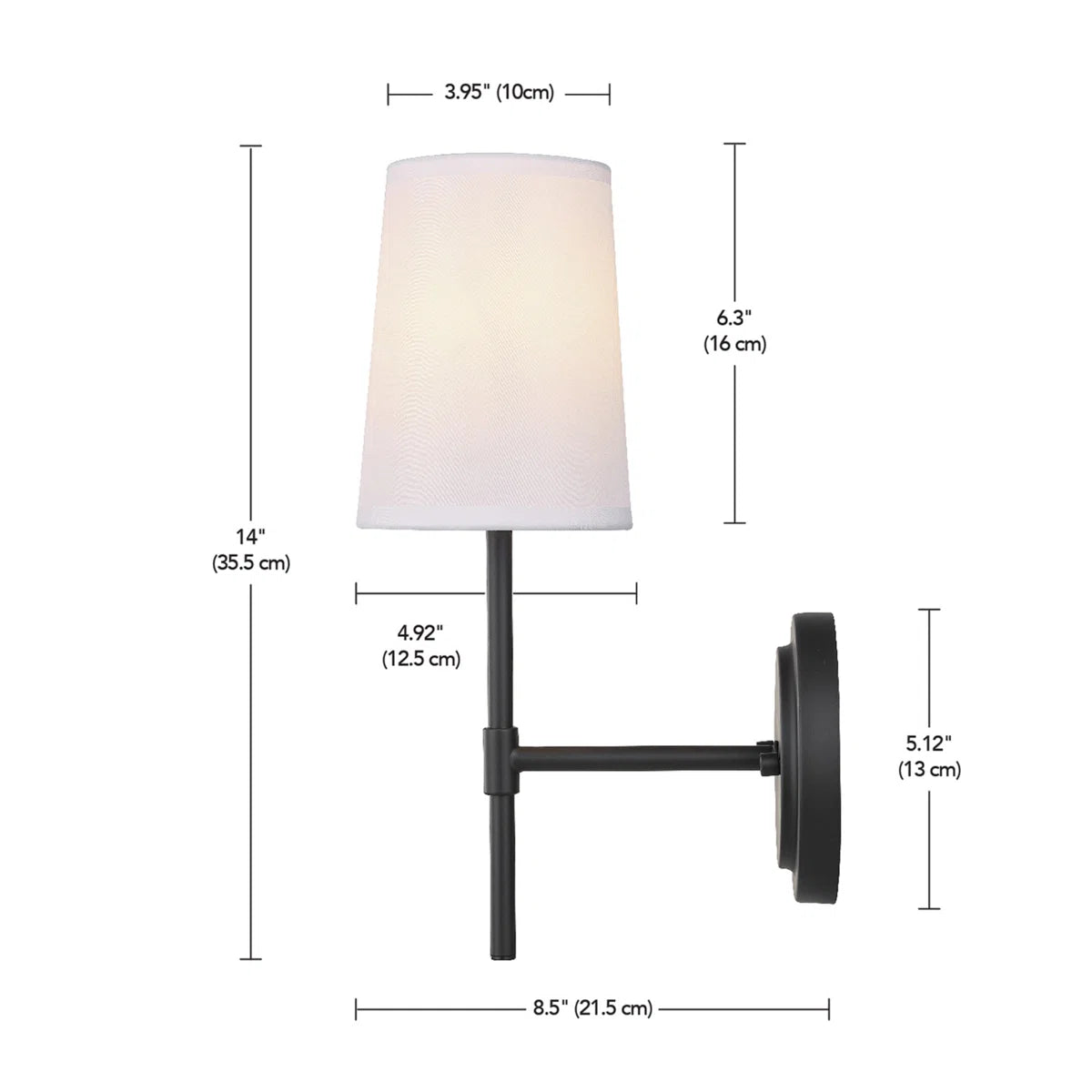 Sconce - Clarissa Aluminum Armed Sconce