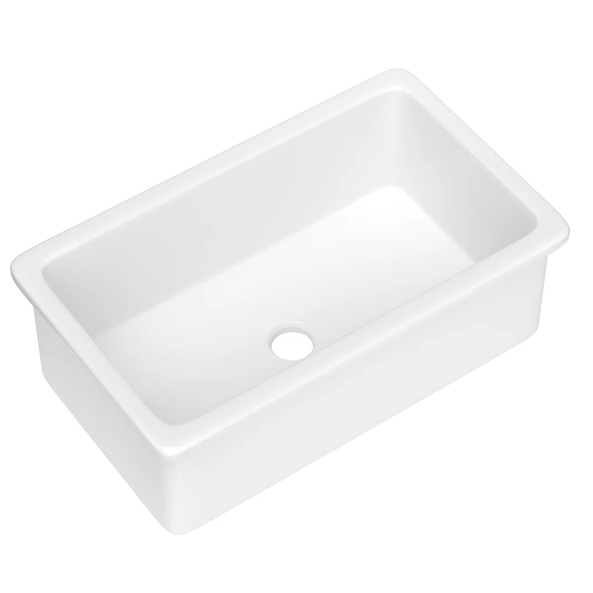 Sink - Kitchen Rectangular Fireclay 32" x 19" Undermount Kitchen Sink