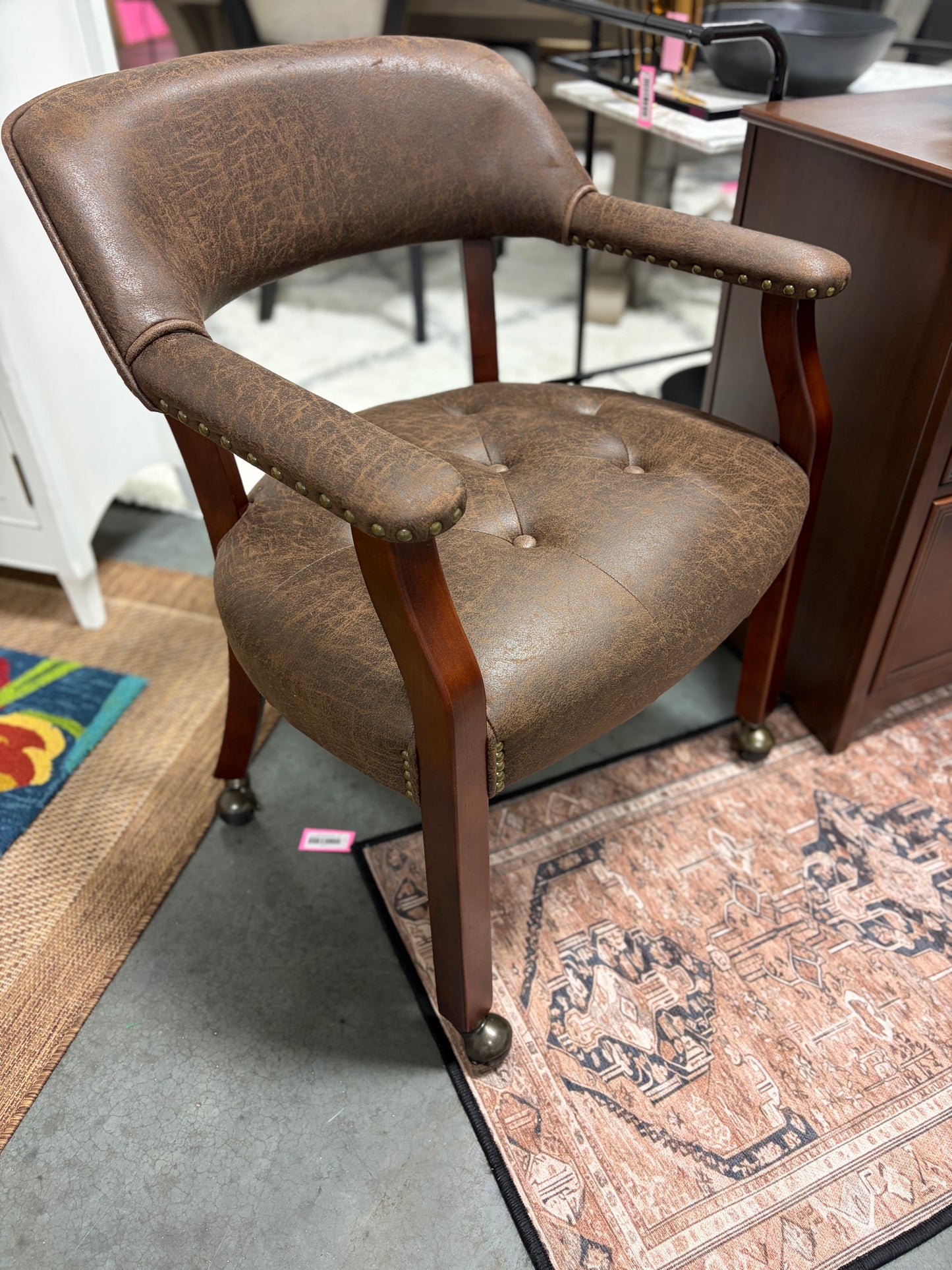 Chair - Accent LEEMTORIG Chair with Casters and Arms