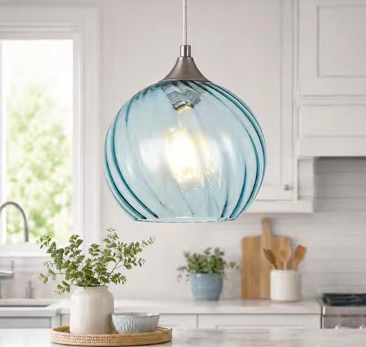 Pendant - Jasslynn Modern Blue Pendant Light