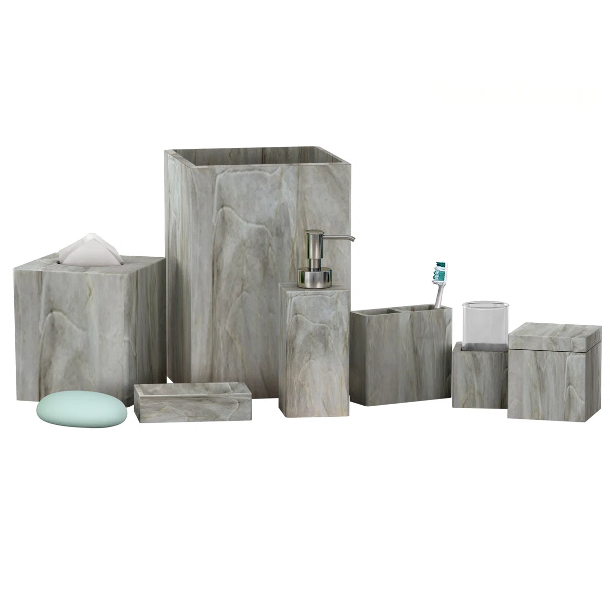 Bathroom Accessories - Almerindo Bathroom Accessory Set