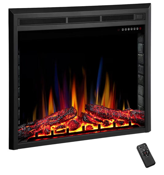 Fireplace Insert - W.FLAME A-36" Electric Fireplace Insert ,Recessed Electric Stove Heater,Touch Screen,Remote Control,750W-1500W with Timer & Colorful Flame Option(36" X 27")