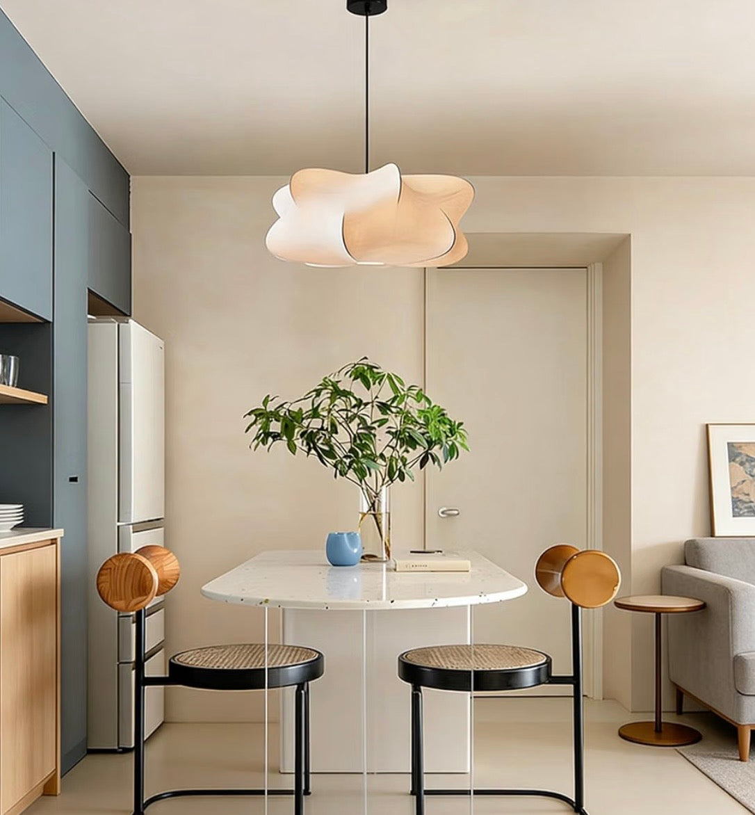 Pendant Light- MIXL Janpanese Style White Fabric 20 in