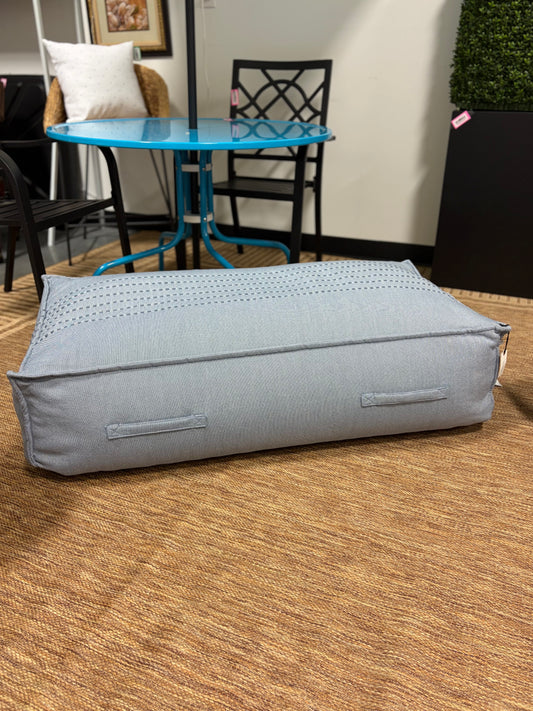 Ottoman - 45” x 22” Indoor Outdoor Ottoman Blue