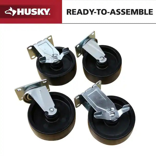 Caster Kit - Set of 4 - 5 in. Caster Kit for Ready-to-Assemble