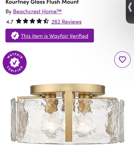 Kourtney Glass Flush Mount - Hebron 4
