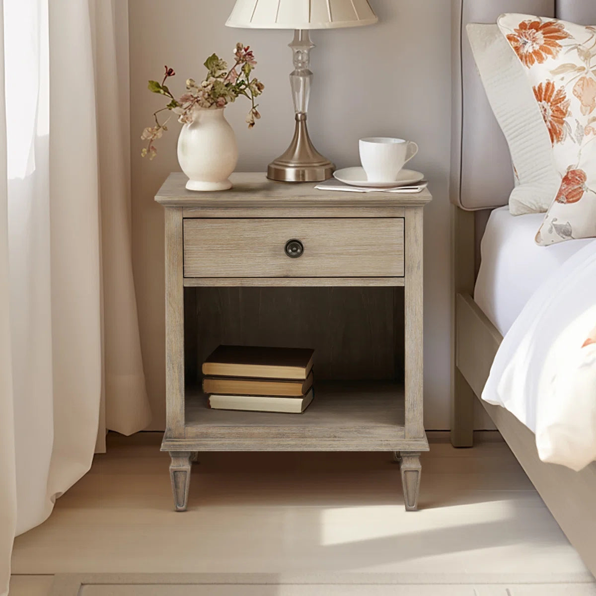 End Table/Nightstand - Victoria 1 Drawer Dresser