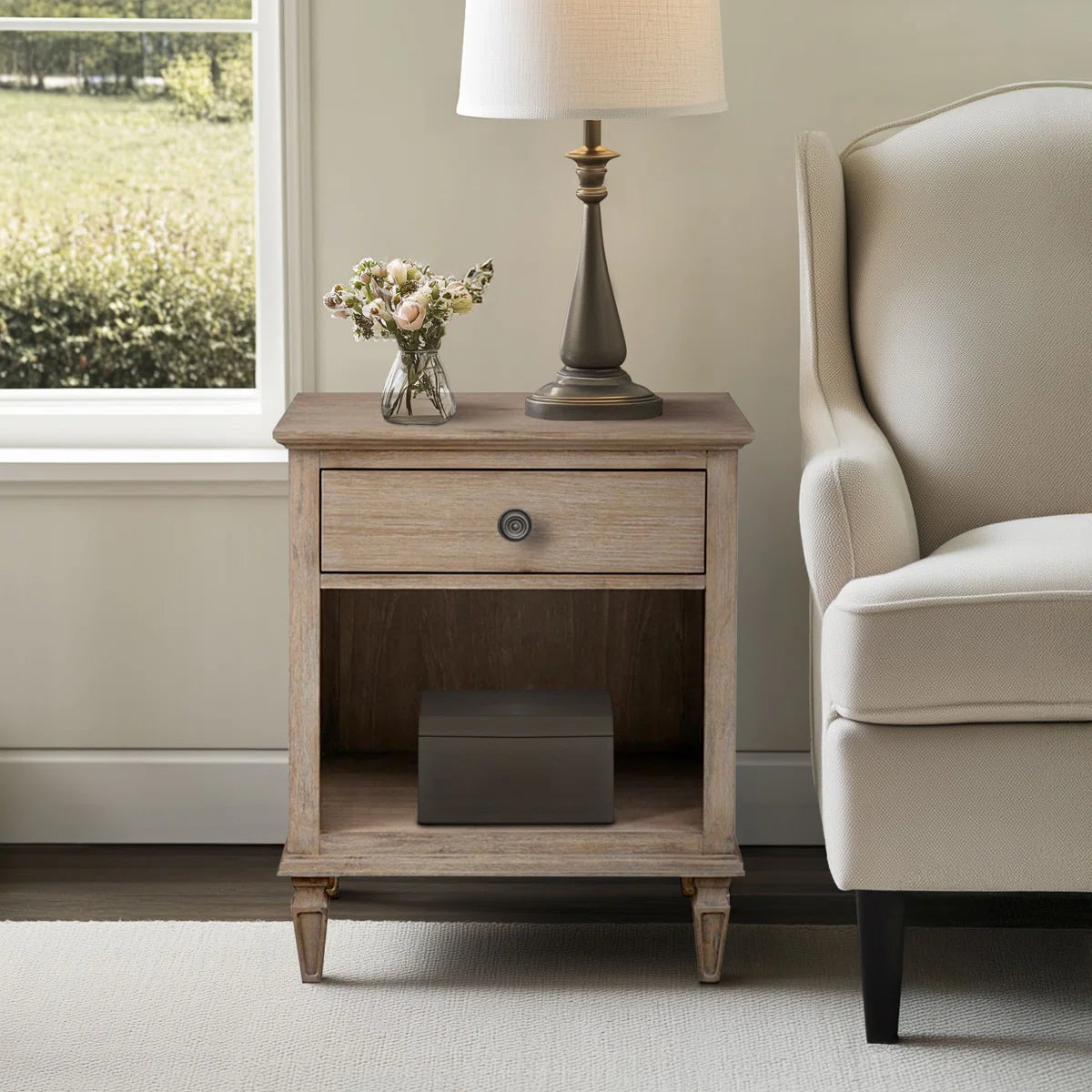 End Table/Nightstand - Victoria 1 Drawer Dresser
