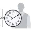 Clock - 18" Black Office Wall Clock