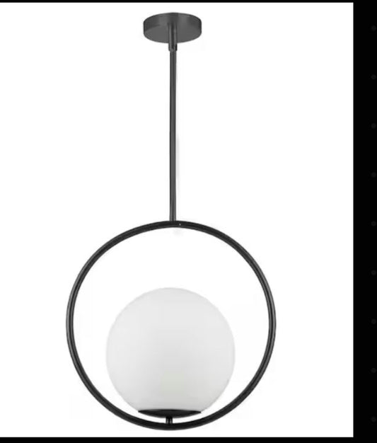 Pendant - Adrienna Matte Black Modern Light - WF