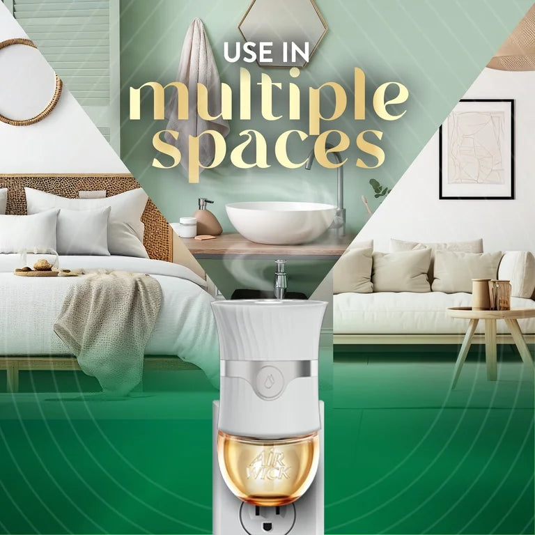 Air Freshner - 2 pack) Air Wick Advanced Plug-in Scented Oil Air Freshener Warmer Devices, 2 Count, White