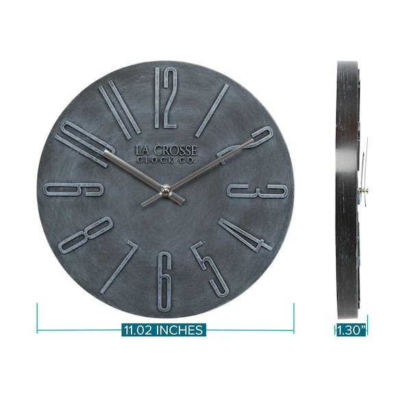 Wall Clock - 11 in. Cormac Analog Quartz Wall Clock