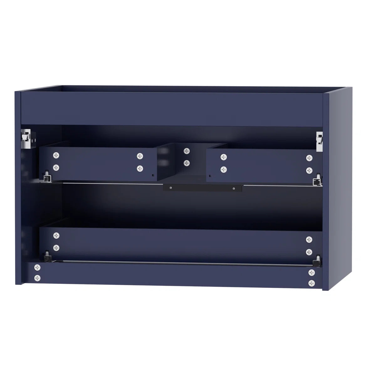 Bathroom Vanity - 36" Modern Wall Mounted Bathroom Vanity Base Only without Sink Top, Soft-close Drawers, Eco-friendly Hand Paint