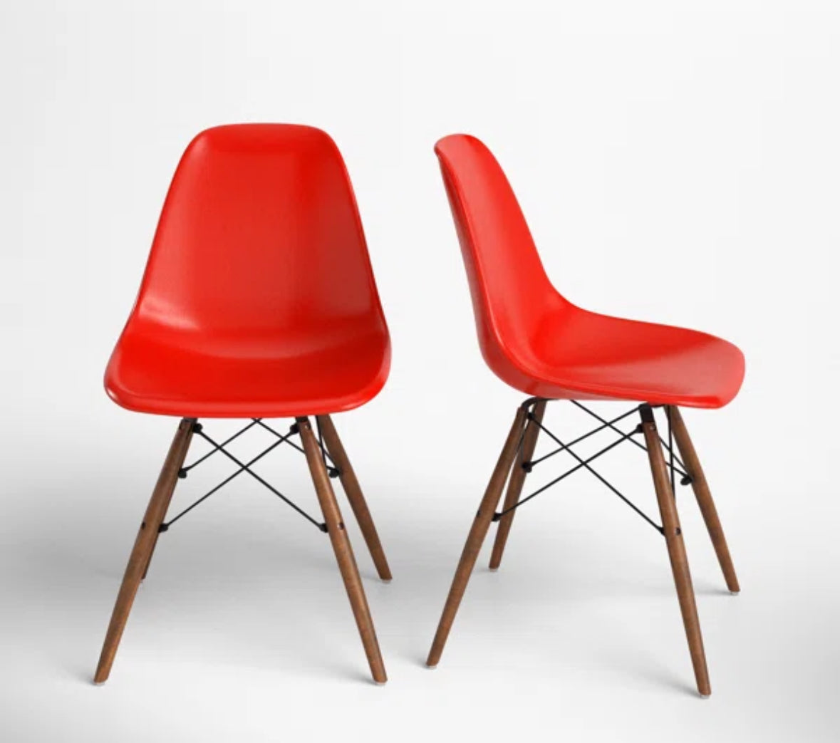 Dining Chair - Set of 2 Jordan Red - Hebron 4