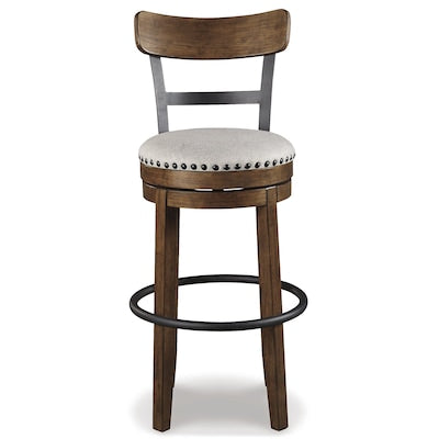 Barstool Set of 3 - Signature Design by Ashley Valebeck Bar Height Brown Swivel Bar Stool