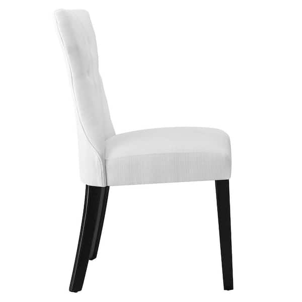 Dining Chair Single -  Silhouette White Dining Side Chair