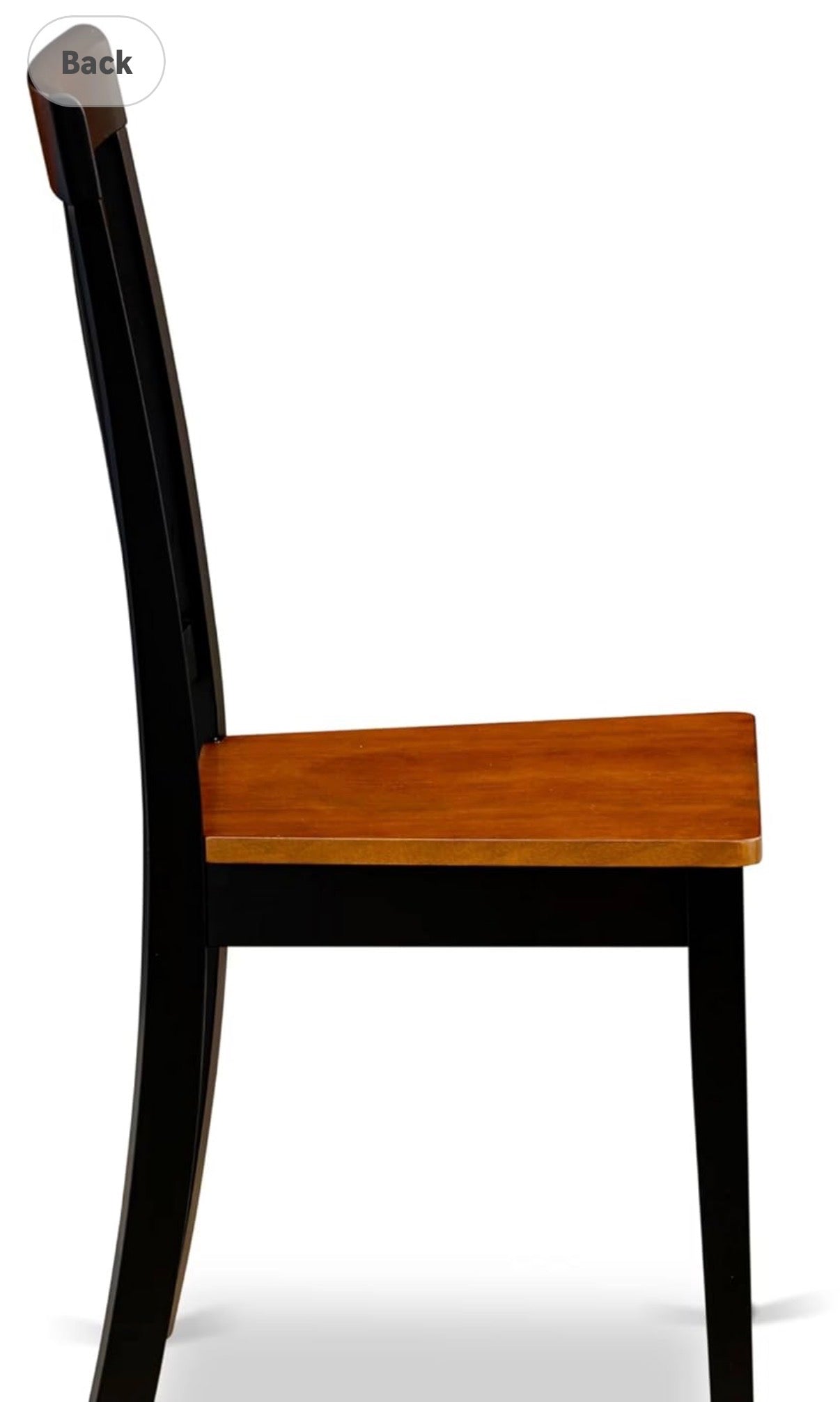 Dining Chairs Set of 2 - East West Furniture Black & Cherry