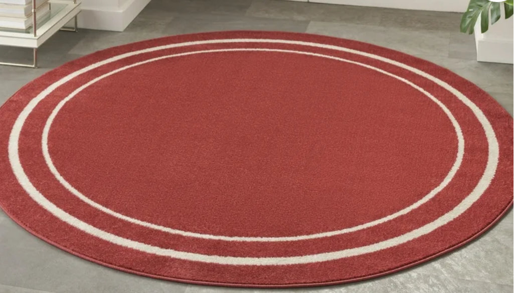 Rug - 8’ Round Nourison Essentials Brick/Ivory - T&F5.19.25
