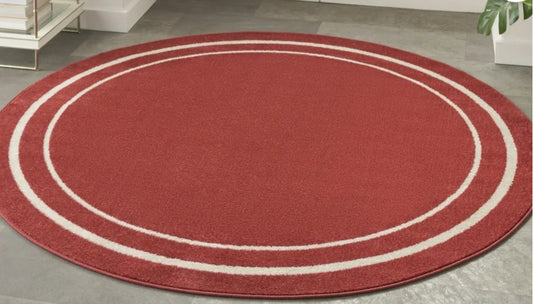 Rug - 8’ Round Nourison Essentials Brick/Ivory - T&F5.19.25